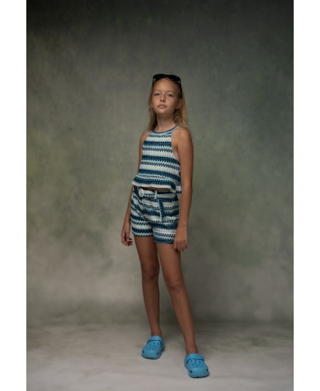 EBITA Σετ Τοπ και Σορτς 266042 Μπλε