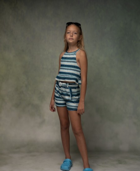 EBITA Σετ Τοπ και Σορτς 266042 Μπλε