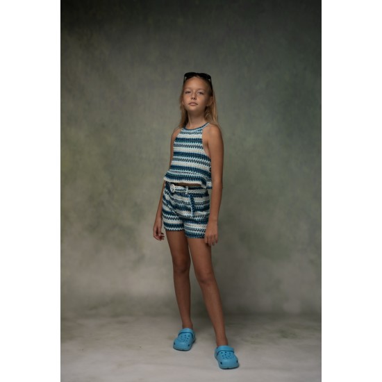 EBITA Σετ Τοπ και Σορτς 266042 Μπλε