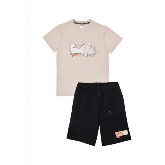 SPRINT Σετ Μπλούζα και Βερμούδα 261-3001 Μπεζ