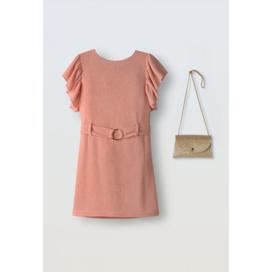 EBITA Φόρεμα και Τσαντάκι 266028 Σομόν