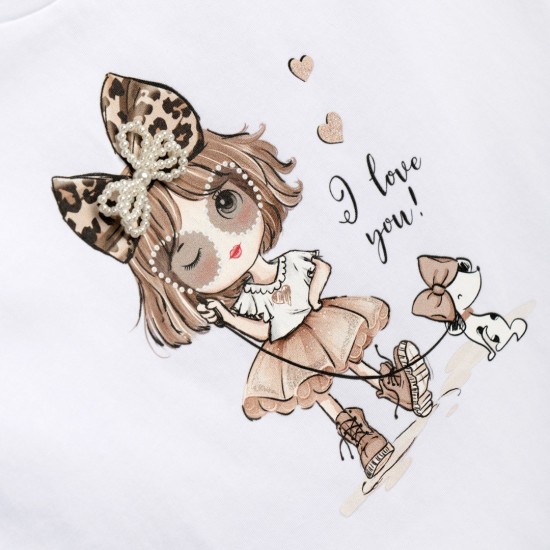 FUNKY Σετ Μπλούζα και Σορτς 126-725132 Λευκό