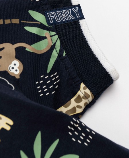 FUNKY Σετ Μπλούζα και Βερμούδα 126-393113 Μπλε