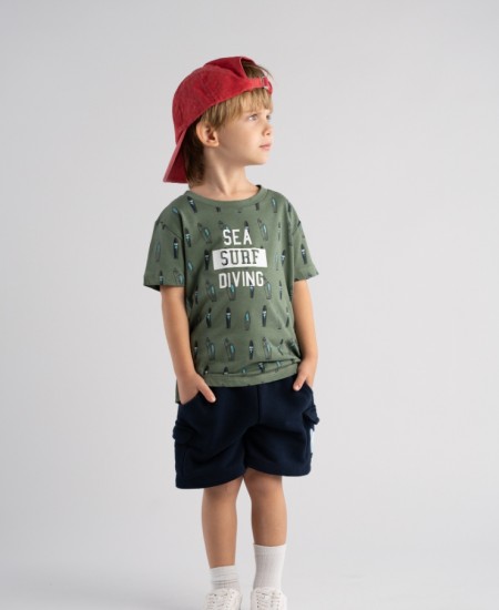 HASHTAG Σετ Μπλούζα και Βερμούδα 266835 Πράσινο