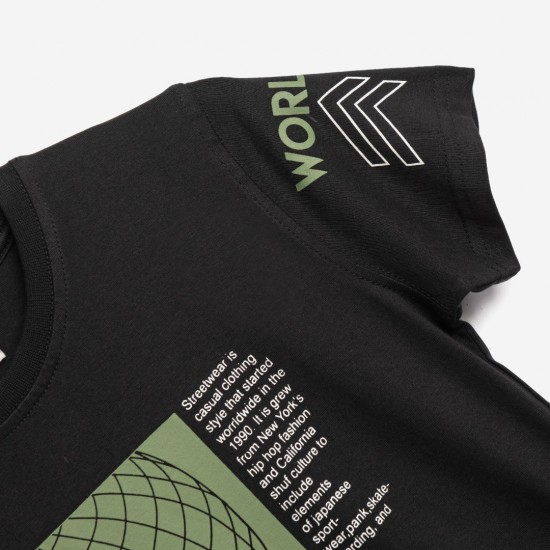 FUNKY Σετ Μπλούζα και Βερμούδα 126-101103 Μαύρο