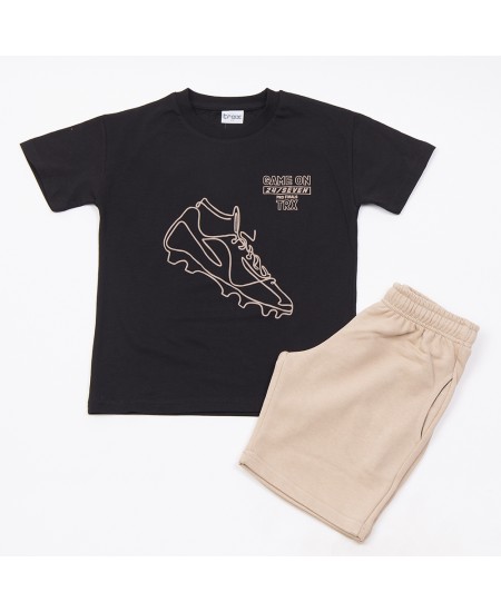 TRAX Σετ Μπλούζα και Βερμούδα 49321 Μαύρο