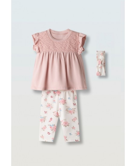 EBITA Σετ Μπλούζα, Κολάν και Κορδέλα 266507 Σάπιο Μήλο