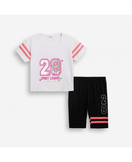 FUNKY Σετ Μπλούζα και Κολάν Ποδηλατικό 126-527104 Λευκό