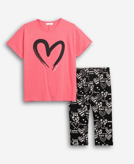 FUNKY Σετ Μπλούζα και Κολάν 126-519116 Ροζ