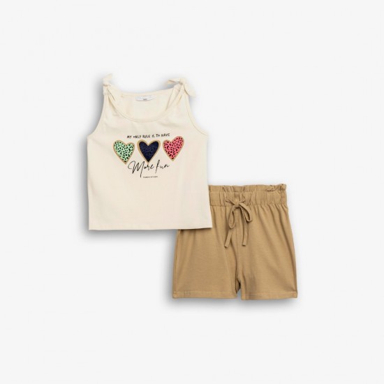 FUNKY Σετ Μπλούζα και Σορτς 126-524108 Λευκό