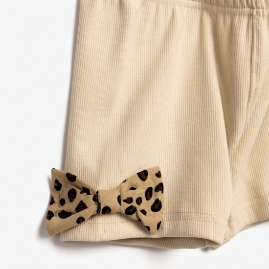 FUNKY Μπλούζα, Σορτς και Κορδέλα 126-724135 Μπεζ