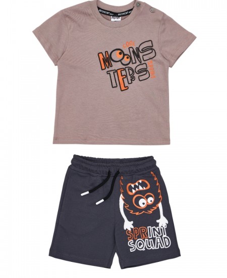 SPRINT Σετ Μπλούζα και Βερμούδα 261-1004 Γκρι