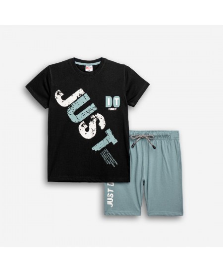 FUNKY Σετ Μπλούζα και Βερμούδα 126-101216 Μαύρο