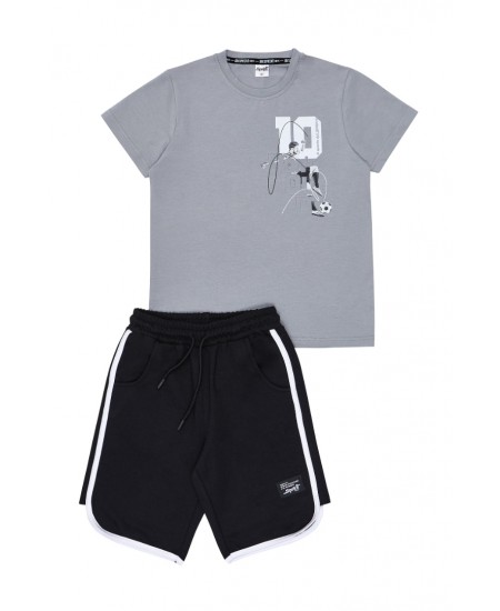 SPRINT Σετ Μπλούζα και Βερμούδα 261-3030 Γκρι