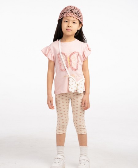 EBITA Σετ Μπλούζα, Κολάν και Τσαντάκι 266251 Ροζ