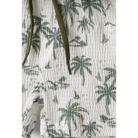 HASHTAG Σετ Πουκάμισο, Μπλούζα και Βερμούδα 266615 Λευκό