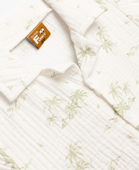 FUNKY Πουκάμισο, Βερμούδα και Γυαλιά Ηλίου 126-393116 Λευκό