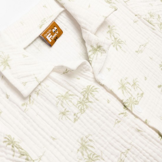 FUNKY Πουκάμισο, Βερμούδα και Γυαλιά Ηλίου 126-393116 Λευκό