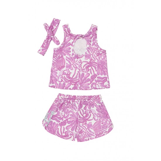 SPRINT Σετ Μπλο΄ύζα, Σορτς και Κορδέλα 261-2026 Λιλά