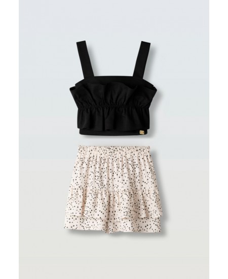 EBITA Σετ Τοπ και Φούστα 266036 Μαύρο