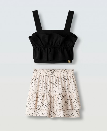 EBITA Σετ Τοπ και Φούστα 266036 Μαύρο