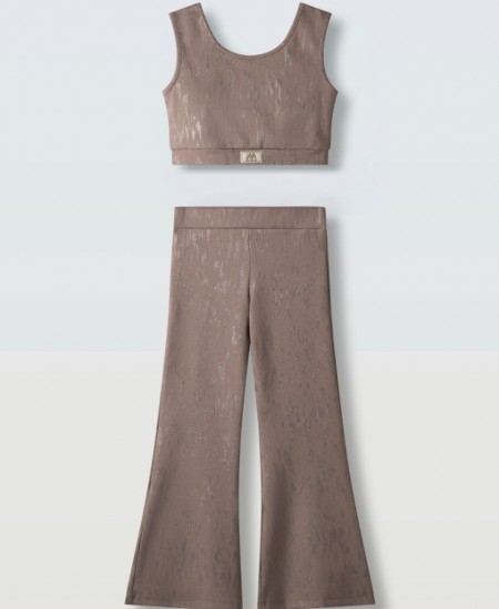 EBITA Σετ Τοπ και Παντελόνα 266012 Εκρού