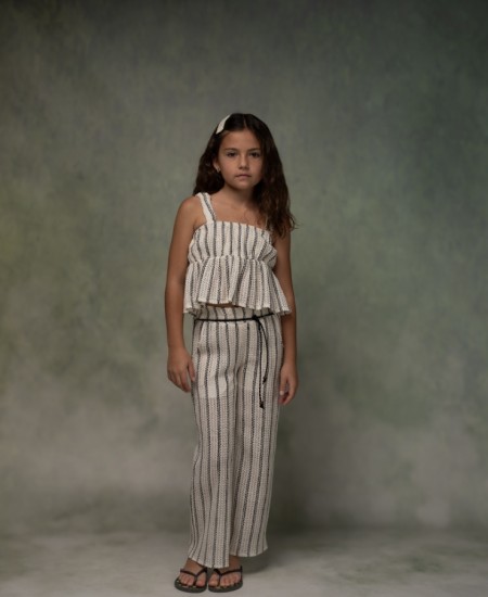 EBITA Σετ Τοπ και Παντελόνα 266039 Εκρού