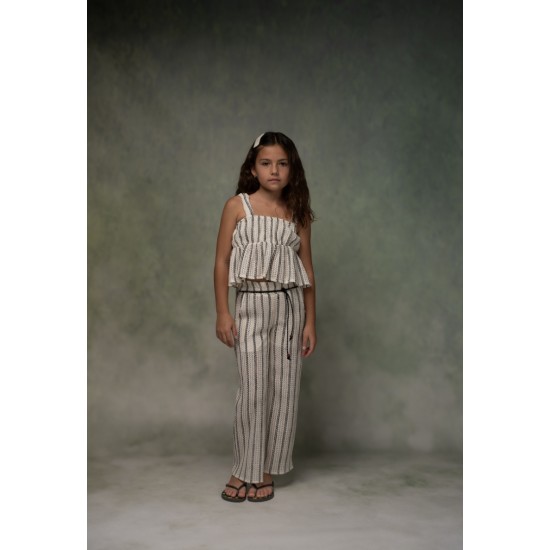 EBITA Σετ Τοπ και Παντελόνα 266039 Εκρού