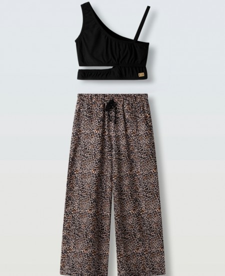 EBITA Σετ Τοπ και Παντελόνα 266035 Animal Print
