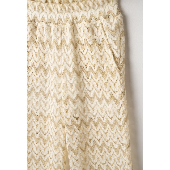 EBITA Σετ Τοπ και Παντελόνα 266040 Χρυσό