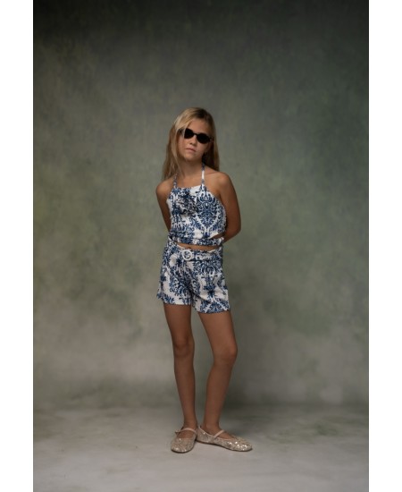 EBITA Σετ Τοπ και Σορτς 266037 Μπλε