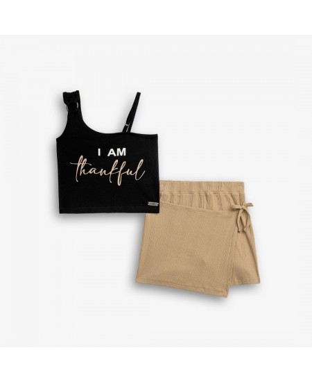 FUNKY Σετ Τοπ και Σορτς 126-524131 Μαύρο