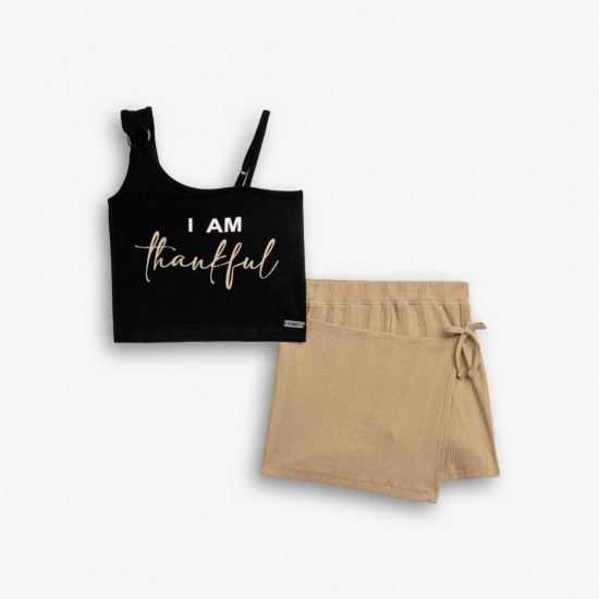 FUNKY Σετ Τοπ και Σορτς 126-524131 Μαύρο