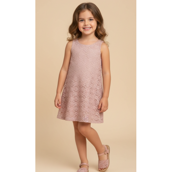 SWEET BABY Φόρεμα με Δαντέλα Γ209-1 Σάπιο Μήλο