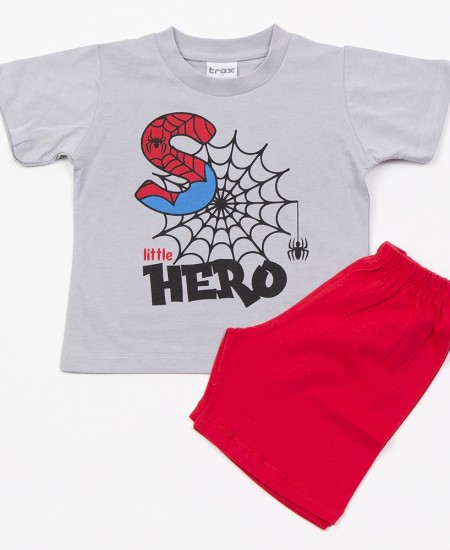 TRAX Πιτζάμα 49490 Γκρι