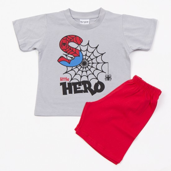 TRAX Πιτζάμα 49490 Γκρι