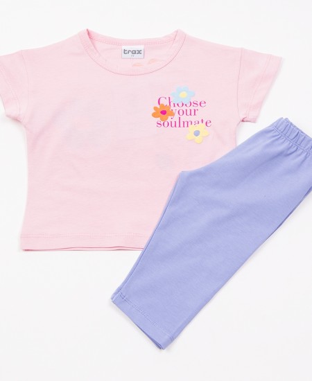 TRAX Σετ Μπλούζα και Κολάν 49214 Ροζ