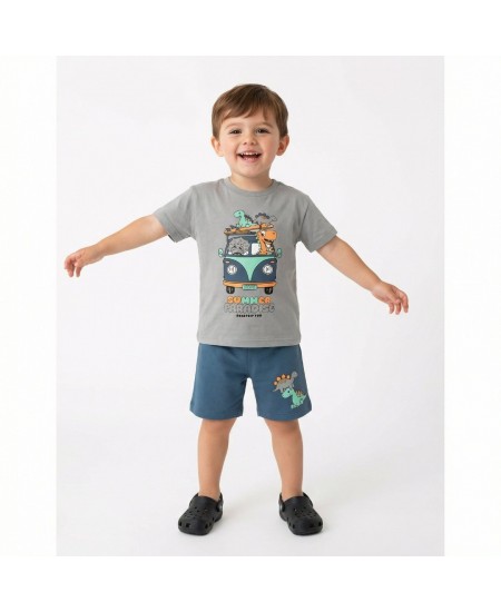 TRAX Σετ Μπλούζα και Βερμούδα 49419 Γκρι