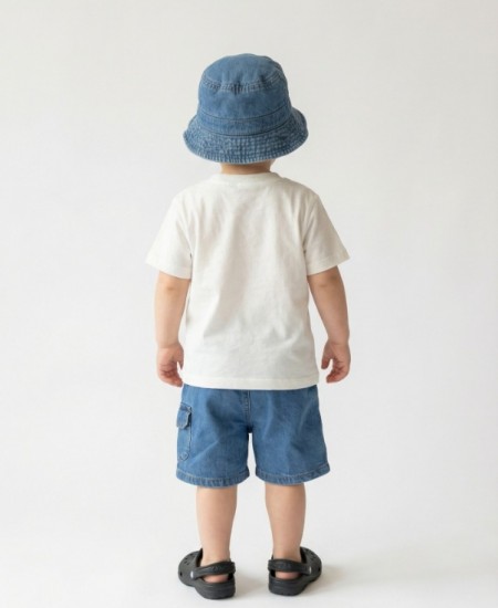 TRAX Σετ Μπλούζα, Τζιν Βερμούδα και Καπέλο 49058 Λευκό