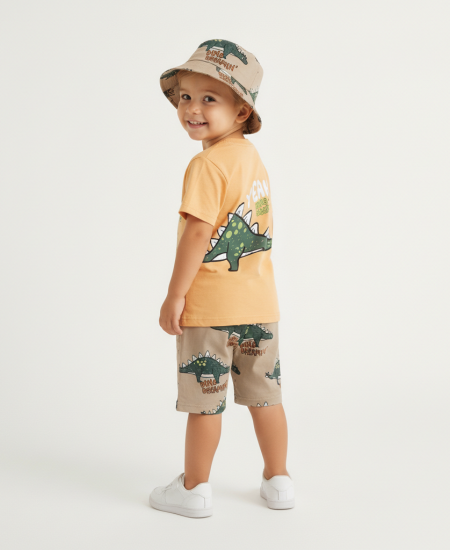 TRAX Σετ Μπλούζα, Βερμούδα και Καπέλο 49430 Πορτοκαλί