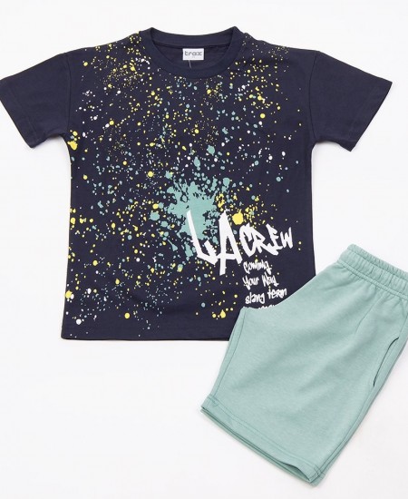 TRAX Σετ Μπλούζα και Βερμούδα 49333 Μπλε