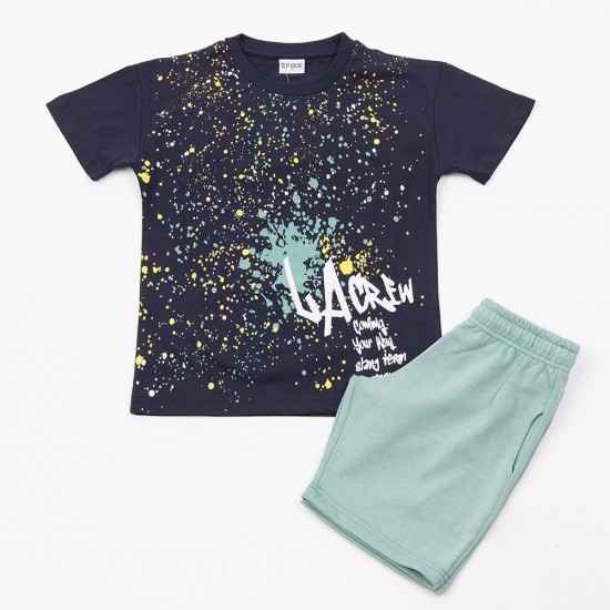 TRAX Σετ Μπλούζα και Βερμούδα 49333 Μπλε