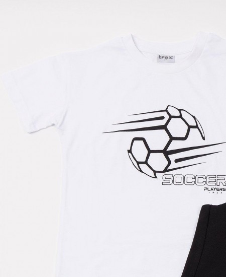 TRAX Σετ Μπλούζα και Βερμούδα 49344 Λευκό