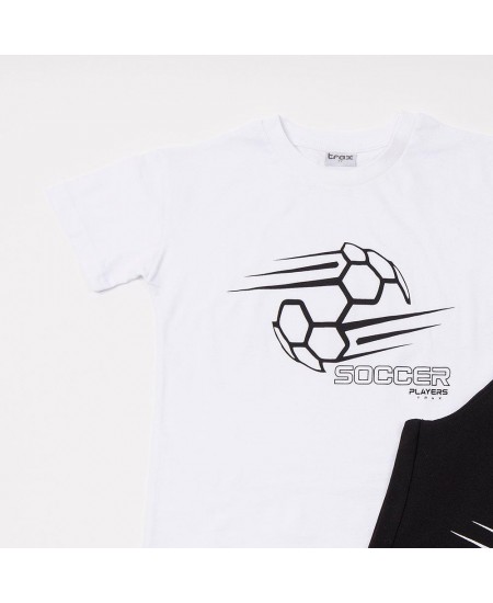 TRAX Σετ Μπλούζα και Βερμούδα 49344 Λευκό