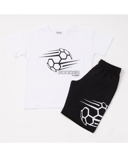 TRAX Σετ Μπλούζα και Βερμούδα 49344 Λευκό