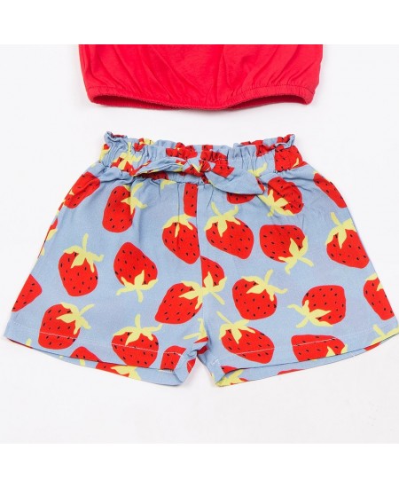 TRAX Σετ Τοπ, Σορτς και Κορδέλα 49242 Κόκκινο